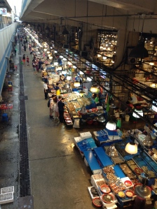 The fish market! This was only one of about 10 rows in the whole market.