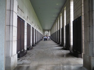 Hall of names of international and domestic soldiers who died in the war. 